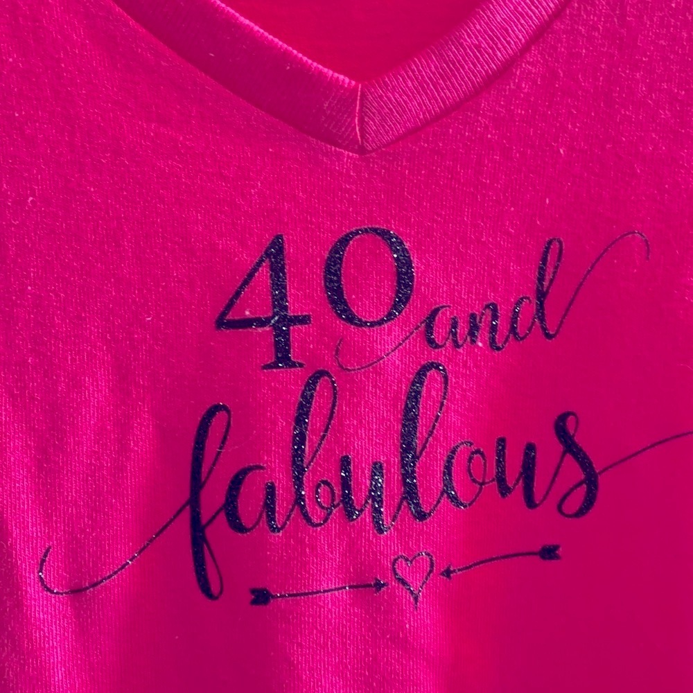40th Birthday Custom T shirt SZ (S)